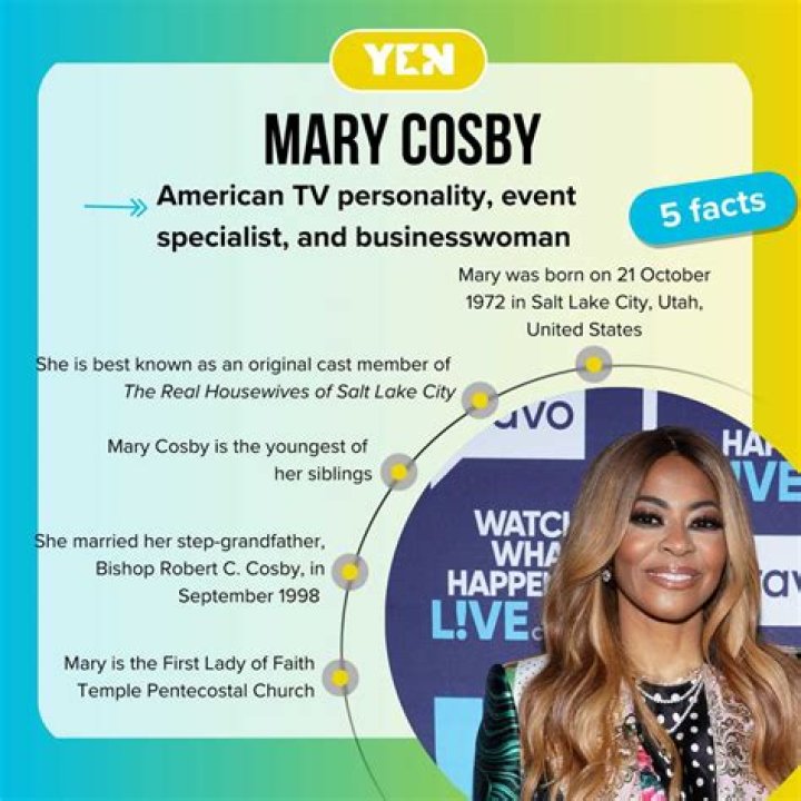 Mary Cosby- Net Worth, Wiki, Height, Husband, Married